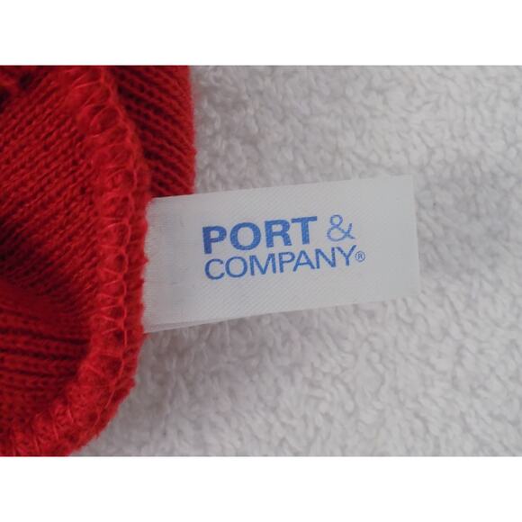 Winter cap hat beanie knit ski hat red Unisex One size Fits All NWOT - Picture 3 of 4